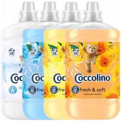 Coccolino Folyadék textilöblítő Fresh & Soft Mix szett 4x1, 7L 272 mosás (5900300172726)