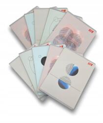 UNIPAP 10 db-os füzet szett A5 60k laminált kockás Minimalis 2826