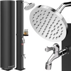 Casaria Duș solar cu capac HAVANA, 60 l, negru