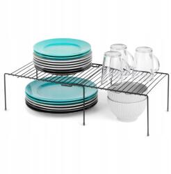 +RATAJCZYK Behelyezhető Polc fekete Állítható Fém Konyhaszekrényhez 57 33 cm (Na przyprawy blat)