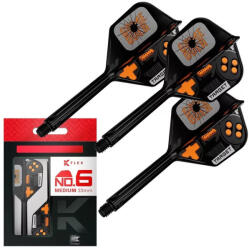 Target Darts integrált tollszár Target K-Flex Game Over, No6 toll és rövid szár