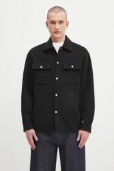 Drôle de Monsieur gyapjú dzseki La Surchemise Laine - fekete L