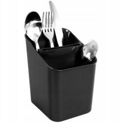 Artemis Tároló Csepegtető Evőeszköz Kések Konyhai eszközök Kosár Állvány Fekete (VD-229046-C)