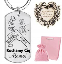  Gravírozott kulcstartó ajándék Anyukáknak Gyerekeknek Ingyenes