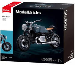 Sluban Model Bricks - Acélkék RNINEMS motor építőjáték készlet (M38-B1134)