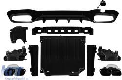  Spoiler suitable for trunk type Brabus for Mercedes C-Class sedan W206 after 2021, black lacquer (ABMESX6011323)