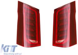  LED tuning headlight set suitable for Mercedes V-Class W447 2014-2023 with black base, left and right (ABMEHX6009449)