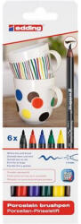  Ecsetirón készlet, porcelánra, EDDING "4200 Family color", 6 különböző szín (CTED4200F)