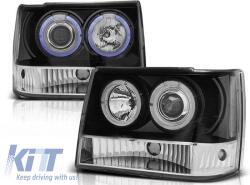  Tuning headlight set with halogen angel eyes suitable for Chrysler JEEP GRAND CHEROKEE 1993-1998, left and right (ABJEHX6010507)