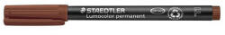  Alkoholos marker, OHP, 0, 6 mm, STAEDTLER "Lumocolor® 318 F", barna (CTS3187)