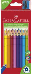  Színes ceruza készlet, háromszögletű, FABER-CASTELL "Jumbo", 20 különböző szín (CTFC116520)