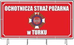 Banner Ponyva Önkéntes Tűzoltó Osp 2x1m Őrző jelölés (baner)
