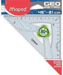  Háromszög vonalzó, műanyag, 45°, 21 cm, MAPED "Geometric (CIMA242421)