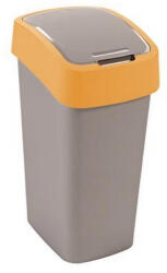  Billenős szelektív hulladékgyűjtő, műanyag, 45 l, CURVER, sárga/szürke (CUCF02)