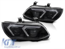  Xenon headlight kit suitable for BMW 3 Series E92 coupe, E93 convertible 2010-2013 with black base, for models with factory DRL lights, without AFS, left and right (ABBMHX6010496)