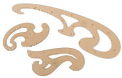  Görbevonalzó készlet, műanyag, KOH-I-NOOR (CTKOH750068)