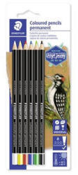 STAEDTLER Jelölőceruza készlet, mindenre író, vízálló (glasochrom), STAEDTLER "Lumocolor 108 20", 6 (CTS10820BK6C)