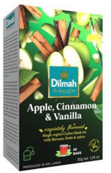  Fekete tea, 20x1, 5g, DILMAH, alma-fahéj-vanília (CKHK518)