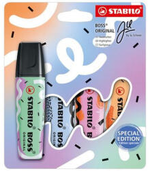  Szövegkiemelő készlet, 2-5 mm, STABILO "Boss Original Ju Schnee", 4 különböző szín (CTST70411015)