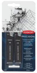  Grafitbél szett, 0, 5 mm, HB, 2B, DERWENT "Precision (CE2302430)