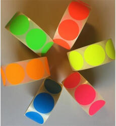  Etikett, 38 mm kör, 1000 etikett/tekercs, ciánkék (CISCK38K)