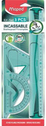  Vonalzókészlet, műanyag, hajlítható, 3 darabos, MAPED "Flex (CIMA897120)