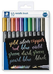 STAEDTLER Dekormarker, 1-6 mm, kúpos, STAEDTLER "8321", 10 különböző metál szín (CTS8321TB10)
