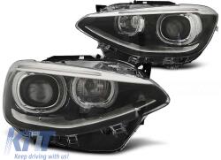  Tuning headlight set with angel eyes and DRL lights suitable for BMW 1 F20/F21 2011-2015, left and right (ABBMHX6010451)