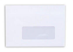  Boríték, LC6, öntapadó, jobb ablakos, VICTORIA PAPER (CIBI04)