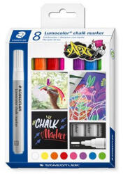 STAEDTLER Krétamarker készlet, 2, 4 mm, kúpos, STAEDTLER "Lumocolor® 344", 8 különböző szín (CTS344C8)