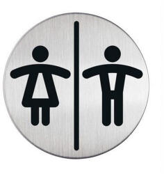 Durable Információs piktogram, öntapadó, DURABLE "Női-Férfi WC (CDB492023)