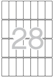 APLI Etikett, 20x50 mm, kerekített sarkú, A5 hordozón, APLI, 420 etikett/csomag (CLCA1867)
