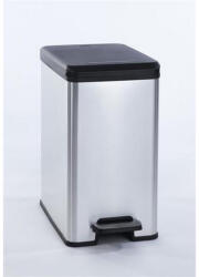  Pedálos szemetes, 25 l, CURVER "Slim Bin", fekete-ezüst (CUCPESB25)