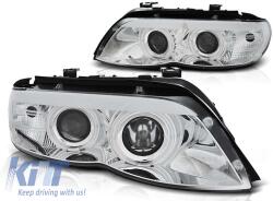  Tuning headlight kit with CCFL angel eyes and LED strip suitable for BMW X5 E53 11.2003-2006, left and right (ABBMHX6010434)