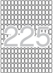 APLI Etikett, 8x12 mm, kerekített sarkú, A5 hordozón, APLI, 3375 etikett/csomag (CLCA1857)