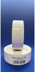  Etikett, thermo, 20x32 mm, 2500 etikett/tekercs, fehér (CISCT2032F)