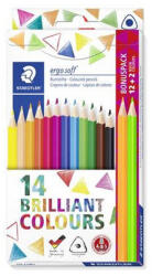 STAEDTLER Színes ceruza készlet, háromszögletű, ajándék 2 db színes ceruzával, STAEDTLER "Ergo Soft (CTS157C14P1)