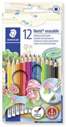 STAEDTLER Színes ceruza készlet radírral, hatszögletű, STAEDTLER "Noris Club", 12 különböző szín (CTS14450NC12)