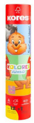  Színes ceruza készlet, háromszögletű, jumbo, 1 hegyezővel, KORES "KOLORES Twist & Turn", 1 (CIK93515)