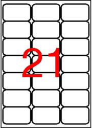 APLI Etikett, univerzális, 63, 5x38, 1 mm, kerekített sarkú, APLI, 2100 etikett/csomag (CLCA2414)