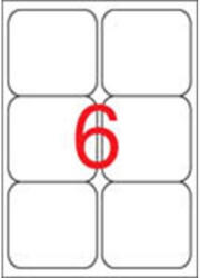 APLI Etikett, univerzális, 99, 1x93, 1 mm, kerekített sarkú, APLI, 600 etikett/csomag (CLCA2421)