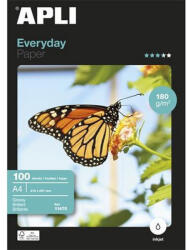 APLI Fotópapír, tintasugaras, A4, 180 g, fényes, APLI "Everyday (CLEAA11475)