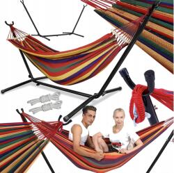 Realne Ceny Kerti Függőágy Állvánnyal Szett XXL Állvány Kemping Terasz Erkély 150kg (RC-K-877)