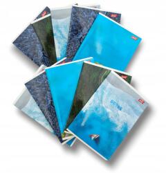 UNIPAP 10 db-os füzet szett A5 60k laminált kockás Drone 6713 (692994)