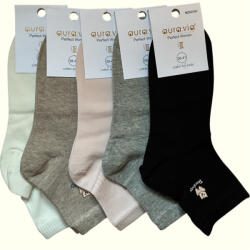 aura. via Aura Via női bokazokni 5 pár/cs - Macis hímzett mintával (NZX2781)