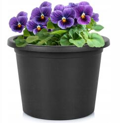 Artemis Kerti Virágtartó Kültéri Műanyag Kerek Fekete 23x16, 5 cm (VD-339513)