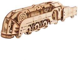 UGears Puzzle 3D, Mini Locomotive, Ugears, lemn, 172 piese