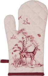 Clayre & Eef Manusa bucatarie Forest termorezistente bumbac alb roz 18x30 cm (PFT44X)