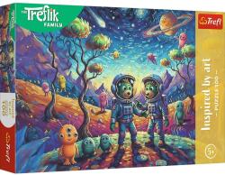 Trefl Puzzle Trefl 100 Familia Treflik Inspirat De Arta Fantezii Cosmice (16562) - etoys Puzzle