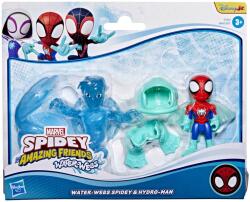 Spidey Si Prietenii Lui Uimitori Marvel Water Webs Set 2 Figurine Spidey Si Hydro Man Cu Accesorii (g0662_g1463) Figurina
